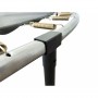 Батут Atleto Black 252 см з сіткою та драбинкою