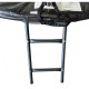 Батут Atleto Black 252 см с сеткой и лестницей
