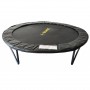 Батут Atleto Black 252 см з сіткою та драбинкою