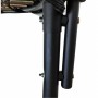 Батут Atleto Black 252 см з сіткою та драбинкою