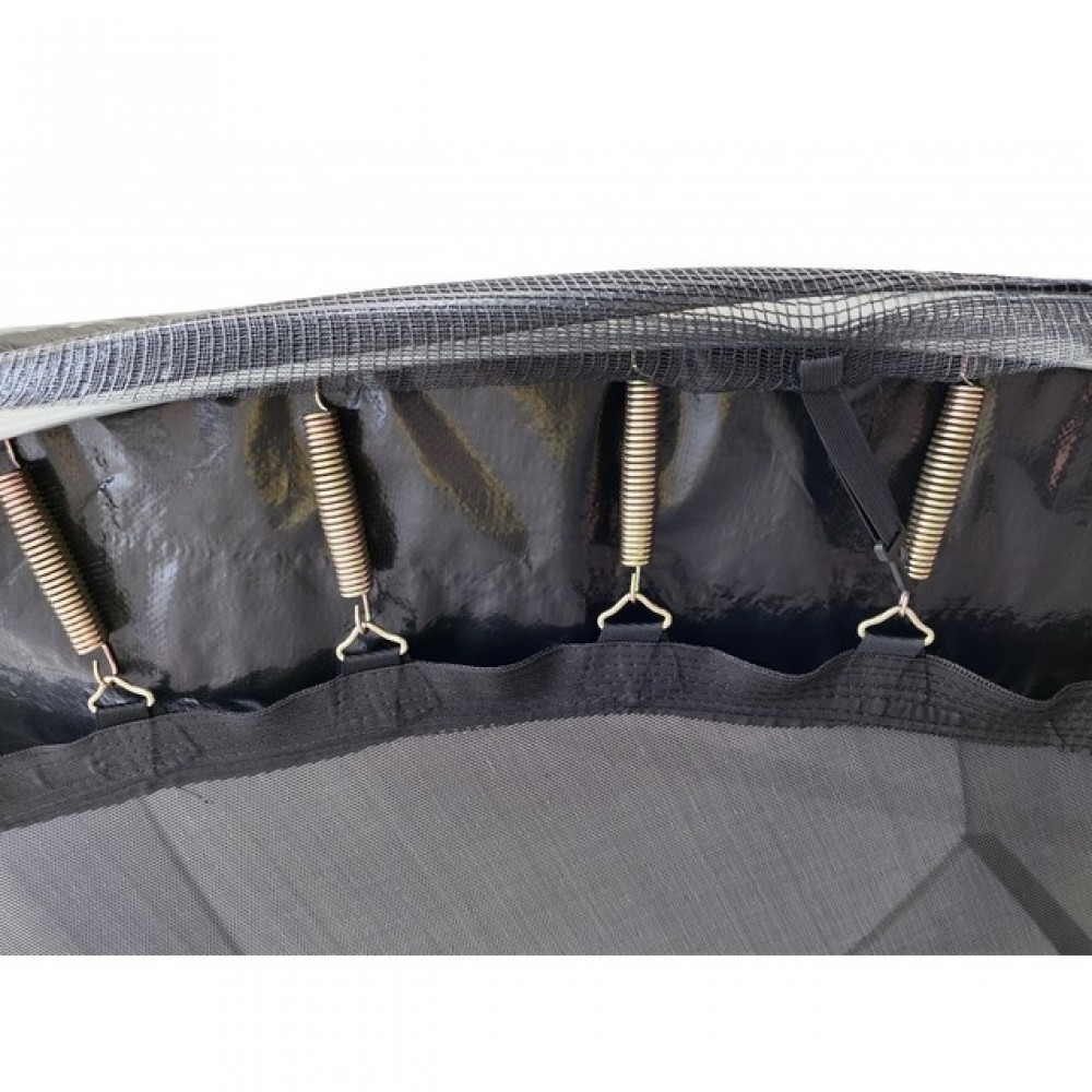 Батут Atleto Black 312 см з сіткою та драбинкою