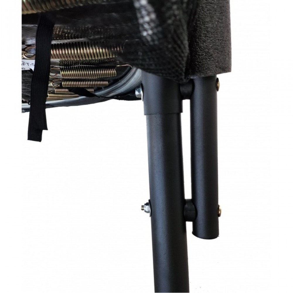 Батут Atleto Black 312 см з сіткою та драбинкою