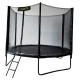 Батут Atleto Black 312 см с сеткой и лестницей