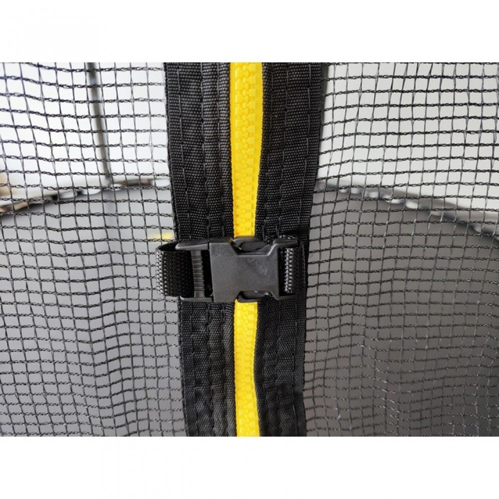 Батут Atleto Black 312 см з сіткою та драбинкою