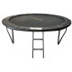 Батут Atleto Black 312 см с сеткой и лестницей