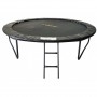Батут Atleto Black 312 см з сіткою та драбинкою