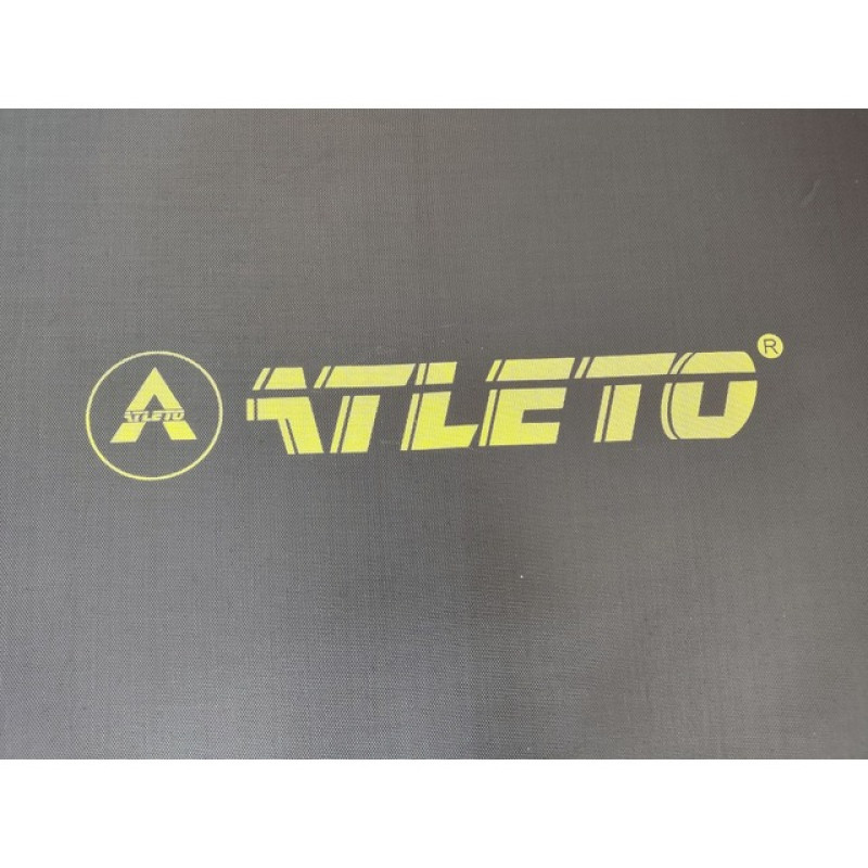 Батут Atleto Black 312 см с сеткой и лестницей