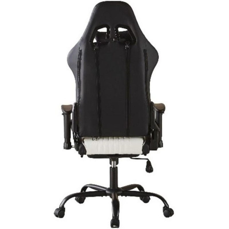 Геймерське крісло Bonro 1002G-1 з підставкою для ніг, біле