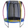Батут Atleto Multikolor 183 см с внутренней сеткой и лестницей