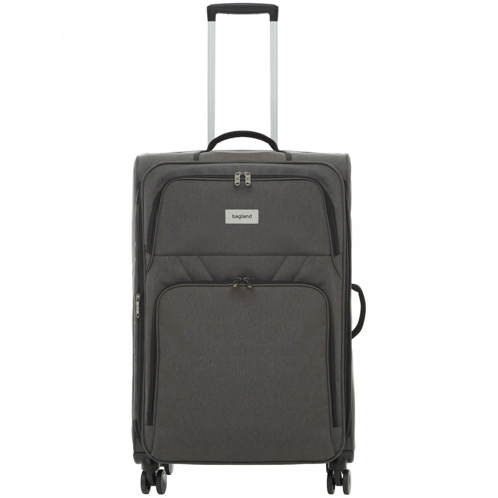 Валіза Bagland Валенсія 83 л. сіра (003796927)