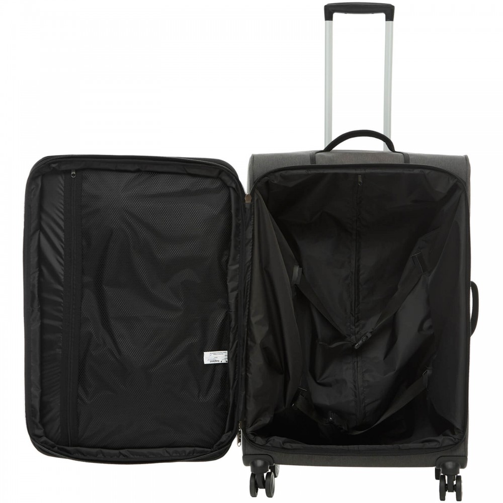 Валіза Bagland Валенсія 83 л. сіра (003796927)