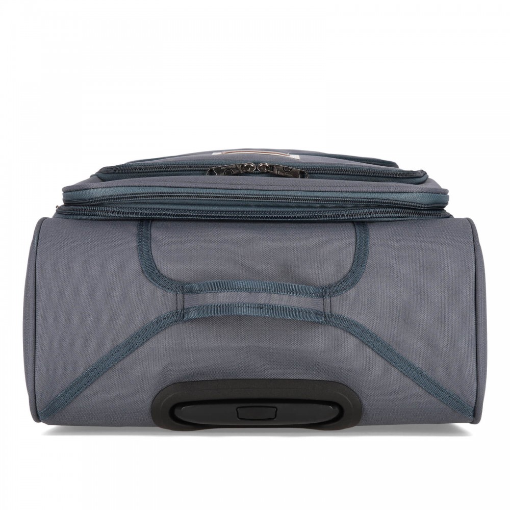 Валіза Bagland Валенсія 63 л. сіра (003796624)