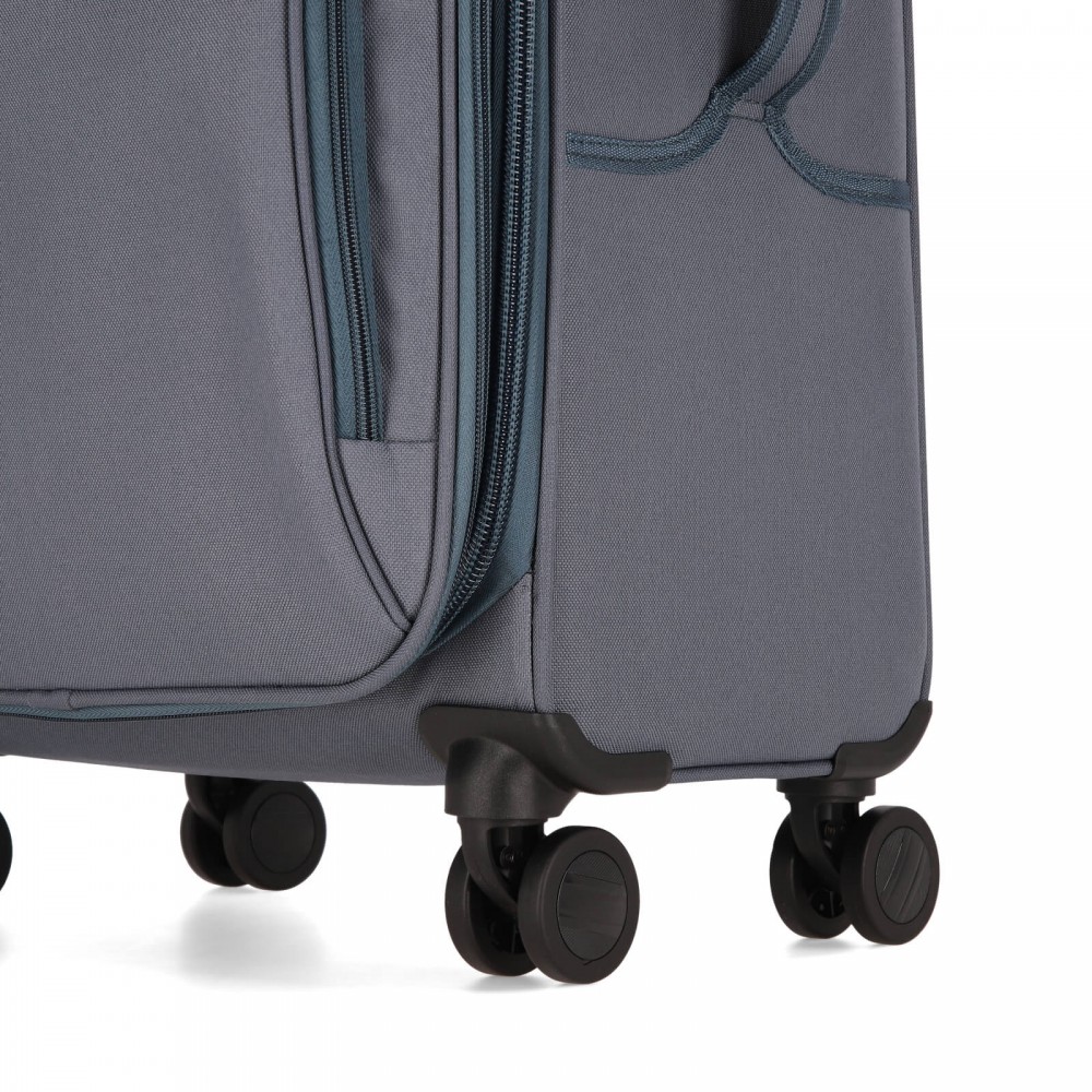 Валіза Bagland Валенсія 63 л. сіра (003796624)