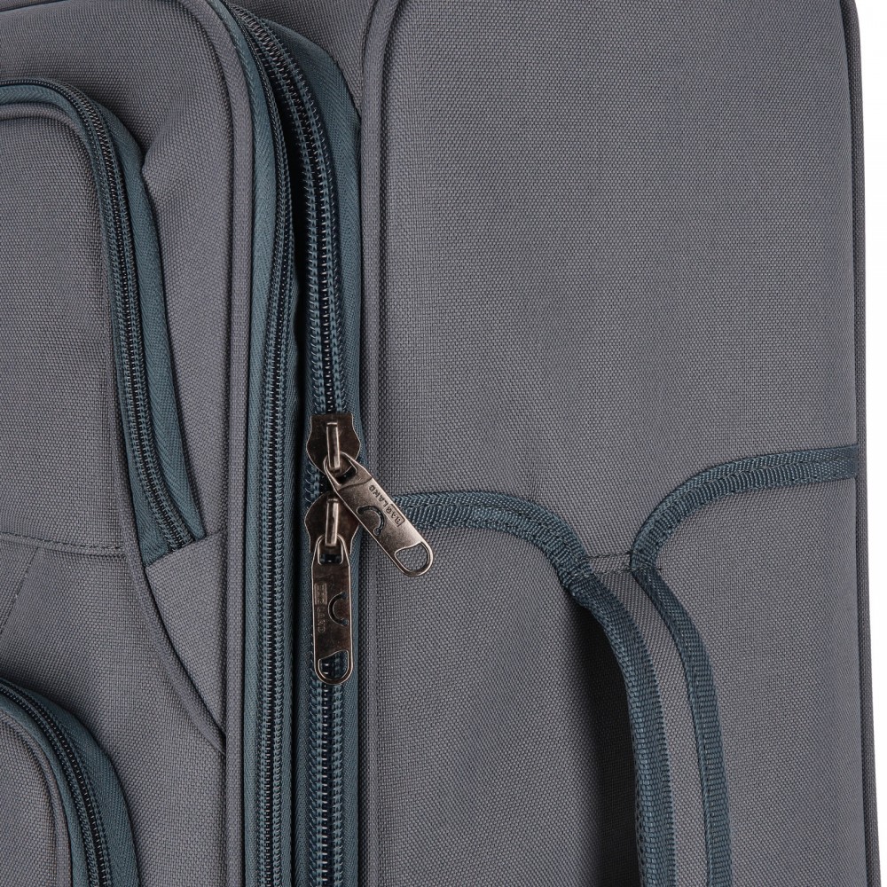 Валіза Bagland Валенсія 63 л. сіра (003796624)