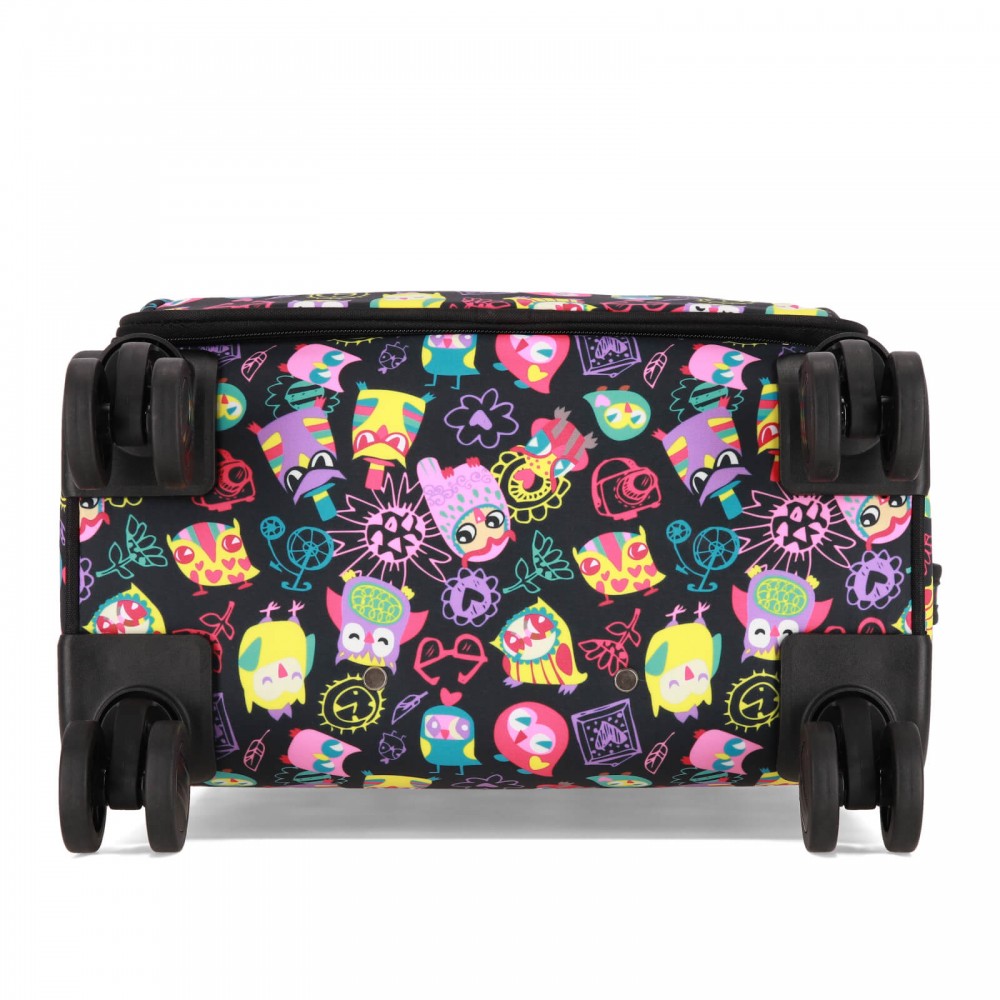 Валіза Bagland Марсель 36 л. Сови, сублімація 45 (0037969194)