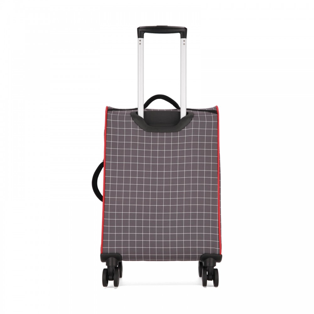 Чемодан Bagland Марсель 36 л. Клетка, сублимация 1339 (0037969194)