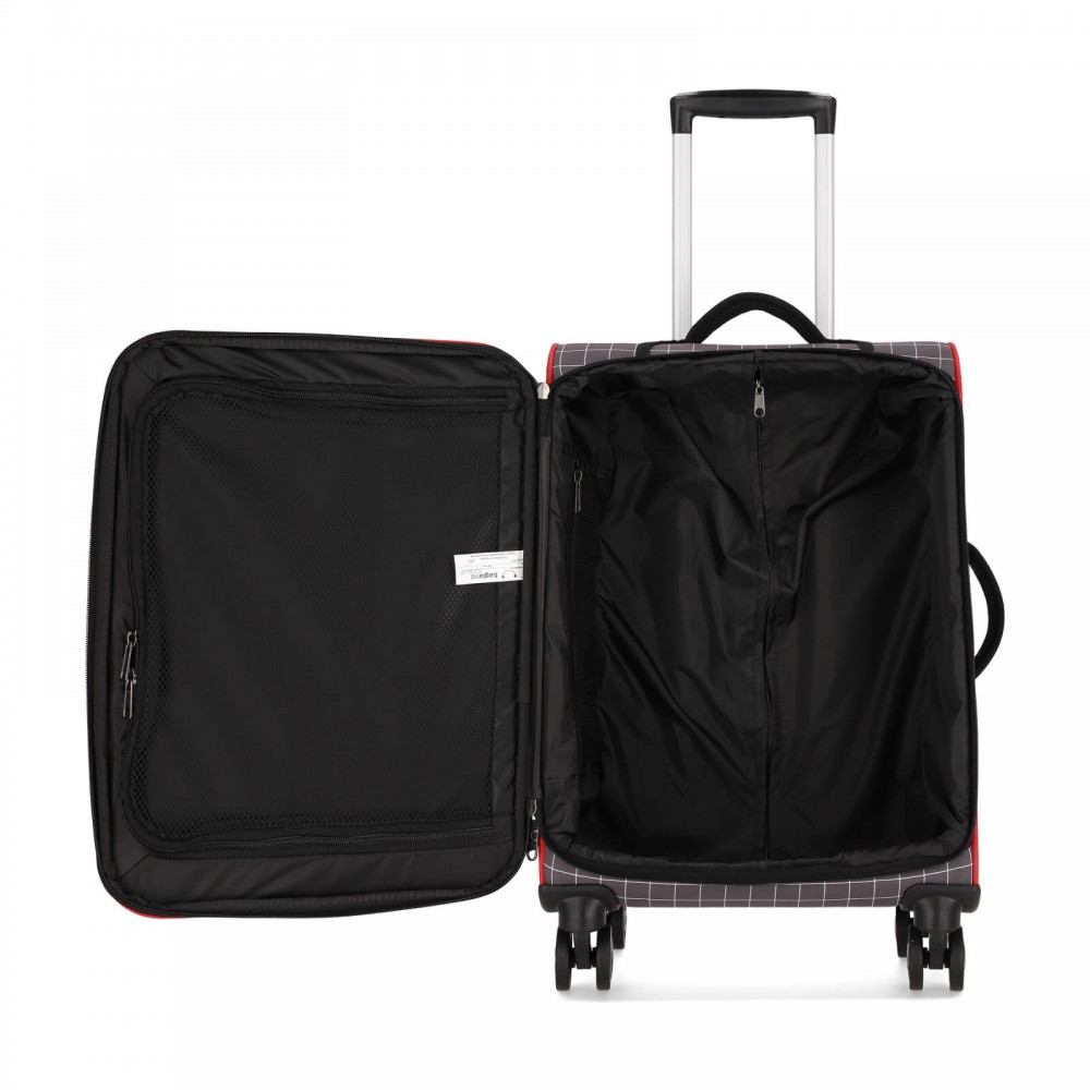 Чемодан Bagland Марсель 36 л. Клетка, сублимация 1339 (0037969194)