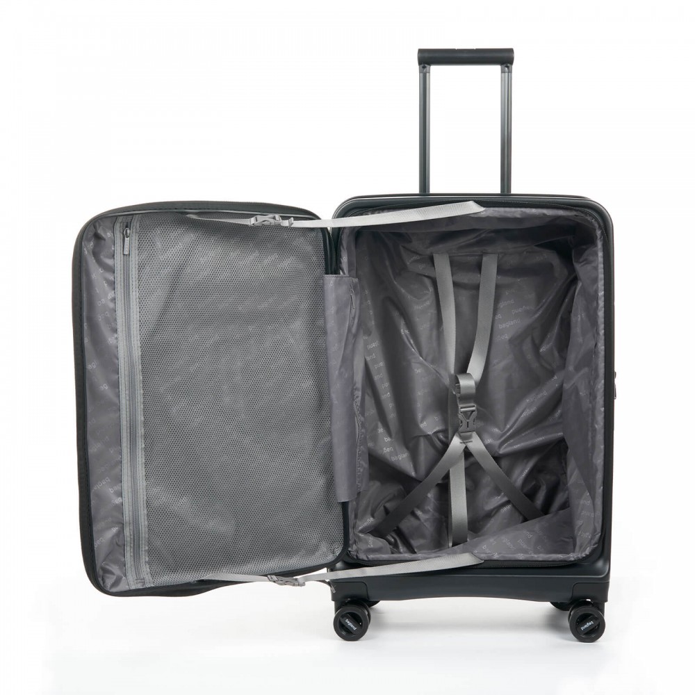 Валіза Bagland Velo 74 л. чорна (00322024)