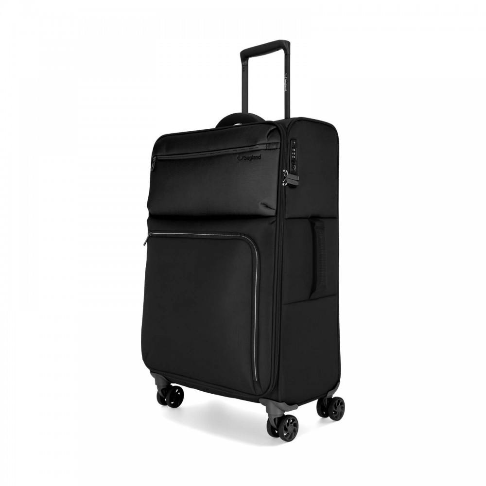 Чемодан Bagland Stella 57 л черный (00442024)