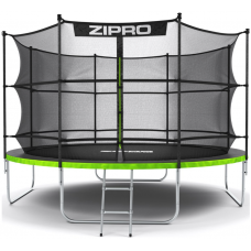 Батут Zipro Jump Pro 374 см із внутрішньою сіткою і драбинкою