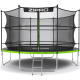 Батут Zipro Jump Pro 374 см із внутрішньою сіткою і драбинкою