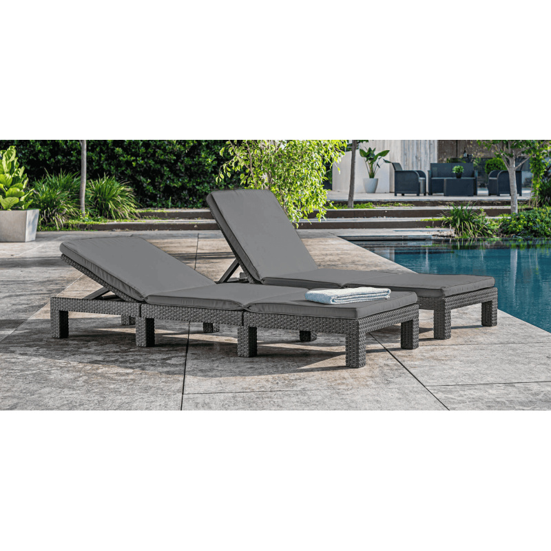 Шезлонг Keter DAYTONA DELUXE Графитовый