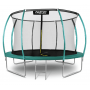 Батут Neo-Sport Premium 374 см Green з сіткою і драбинкою