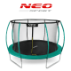 Батут Neo-Sport Premium 374 см Green с сеткой и лестницей