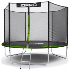 Батут Zipro Jump Pro 312 см з зовнішньою сіткою і драбинкою