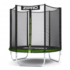 Батут Zipro Jump Pro 183 см с внешней сеткой и лестницей