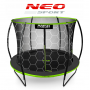 Батут Neo-Sport Premium 252 см Black/Green с сеткой и лестницей