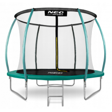 Батут Neo-Sport Premium 312 см Green с сеткой и лестницей