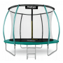 Батут Neo-Sport Premium 312 см Green с сеткой и лестницей