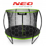 Батут Neo-Sport Premium 312 см Black/Green с сеткой и лестницей