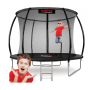 Батут Neo-Sport Premium 312 см Black с сіткою і драбинкою
