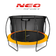 Батут Neo-Sport Premium 374 см Orange з сіткою і драбинкою