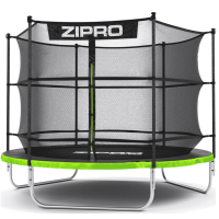 Батут Zipro Jump Pro 252 см із внутрішньою сіткою і драбинкою