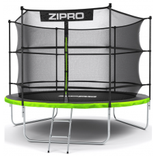 Батут Zipro Jump Pro 252 см із внутрішньою сіткою і драбинкою