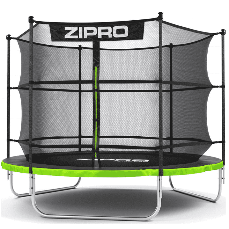 Батут Zipro Jump Pro 252 см с внутренней сеткой и лестницей