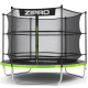 Батут Zipro Jump Pro 252 см с внутренней сеткой и лестницей