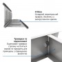 Стеллаж Бюджет ОМ 1600х800х300 Меткас, 175 кг/полку, 4 полки, МДФ, оцинкованный, металлический