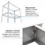 Стеллаж Бюджет ОМ 1800х400х400 Metkas, 175 кг/полку, 5 полок, МДФ, оцинкованный, металлический