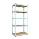Стеллаж Бюджет ОМ 1800х800х600 Меткас, 175 кг/полку, 5 полок, МДФ, оцинкованный, металлический