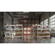 Стелаж Титан ОД 2160х1800х500 Меткас, 300 кг/полицю, 5 полиць, ДСП, оцинкований, металевий