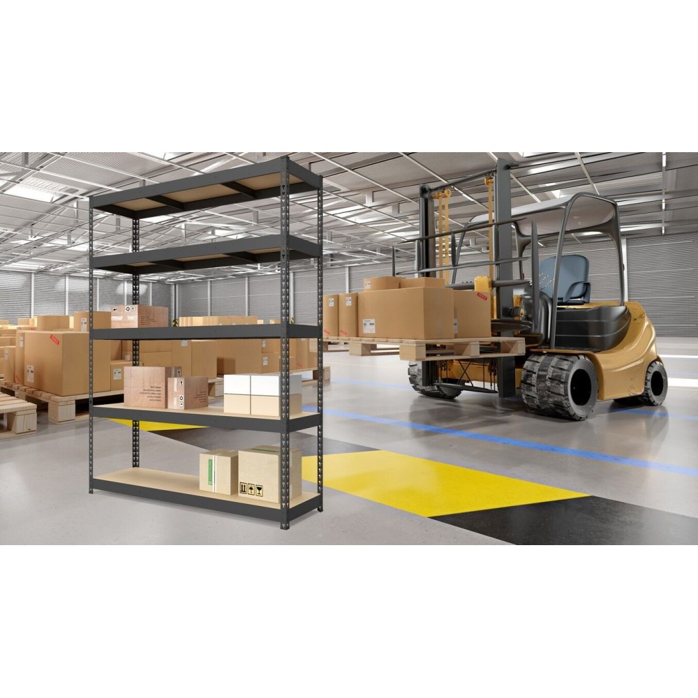 Стеллаж Титан КД 2160х1600х700 Меткас, 250 кг/полку, 5 полок, ДСП, окрашенный, металлический