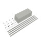 Стеллаж Атлант КС 2000х1000х400 Меткас, 150 кг/полку, 5 полок, окрашенный, металлический