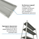 Стелаж Атлант КС 2000х1000х300 Меткас, 150 кг/полицю, 5 полиць, фарбований, металевий