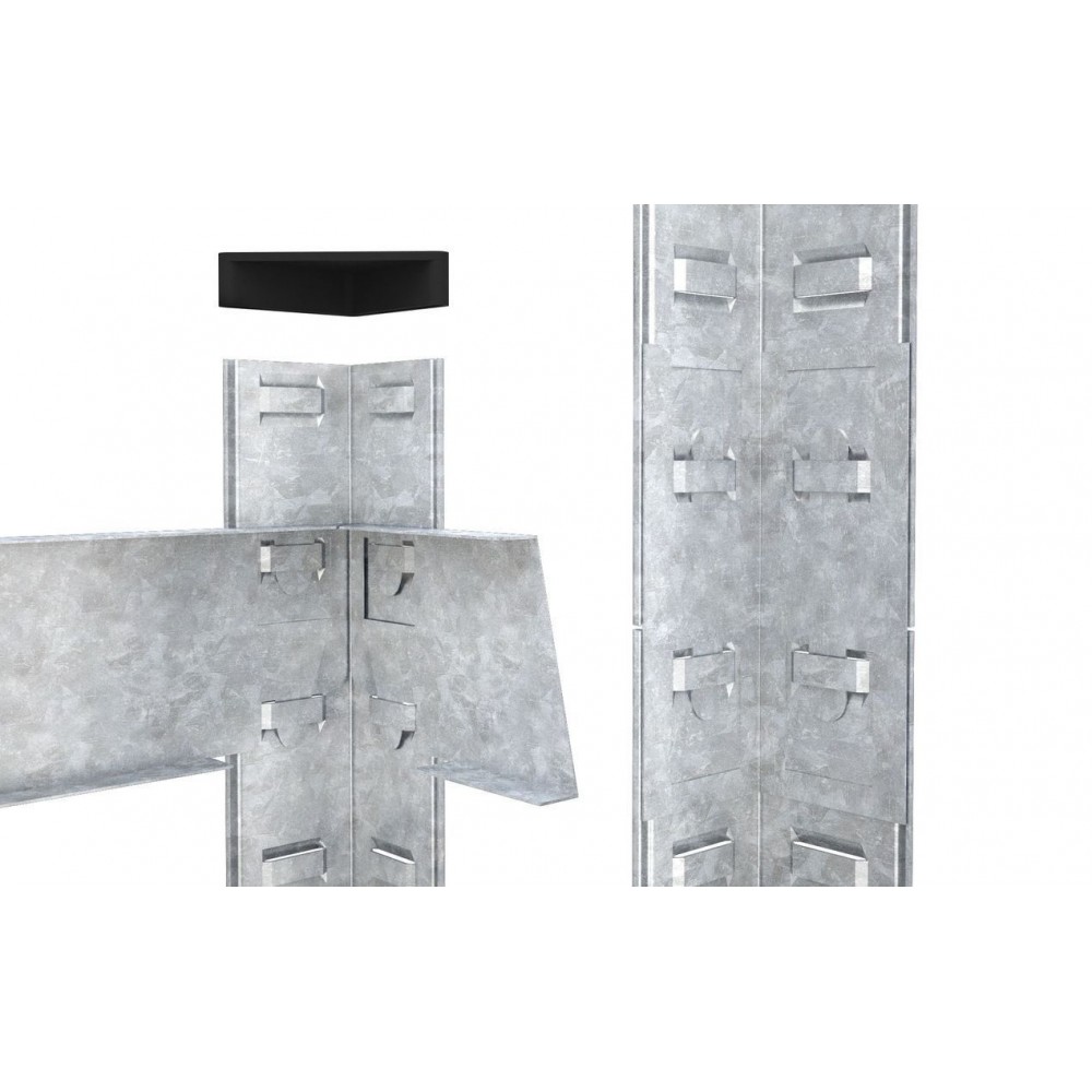 Стеллаж Бюджет ОС 1800х900х500 Меткас, 150 кг/полку, 5 полок, Сталь, оцинкованный, металлический