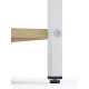 Стелаж Лофт 1800х600х240 Меткас, 35 кг/полицю, 6 полиць, ЛДСП, білий-дуб артизан