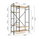 Стелаж Лофт Передпокій 1600х1000х400 Меткас, 35 кг/полицю, 5 полиць, ЛДСП, антрацит-дуб артізан